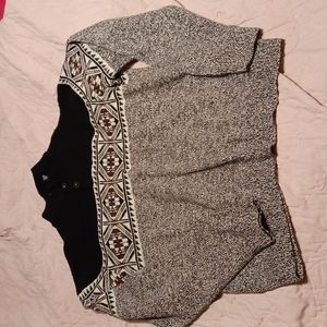 Men's 3 button front Sweater